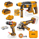 Ingco Cordless Impact Drill, Angle Grinder 115mm and Rotary Drill 20V Kit COSLI241198 1