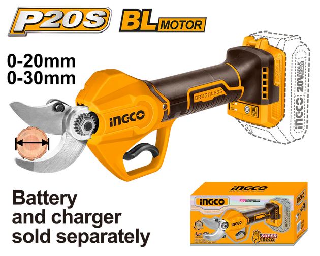 Ingco Cordless Pruning Shear 20-30Mm (Tool Only) CSSLI20308