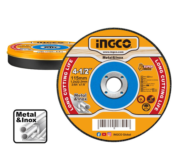 Ingco Disc Cut Steel 115 10pcs MCD121155