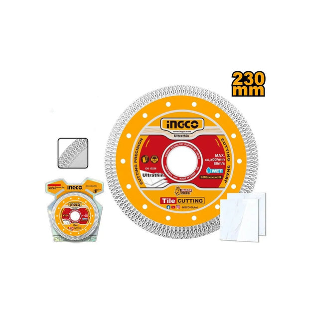 Ingco Disc Wet Diamond Ultra Thin Mesh Rim 230mm DMD082301H
