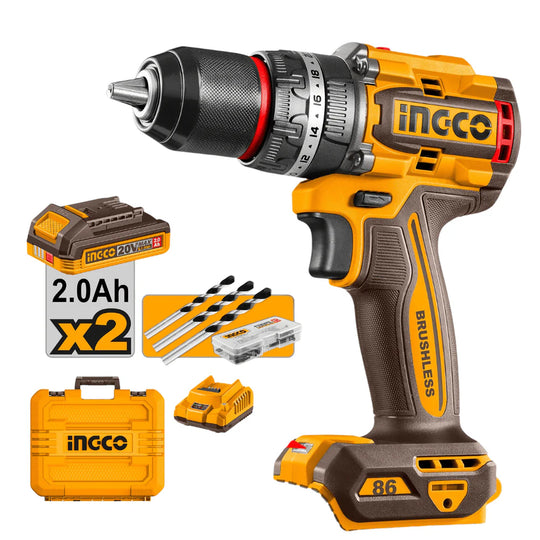 Ingco Drill 86Nm Kit 20V CIDLI208687