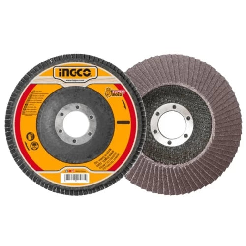 Two sanding discs with INGCO branding on a white background