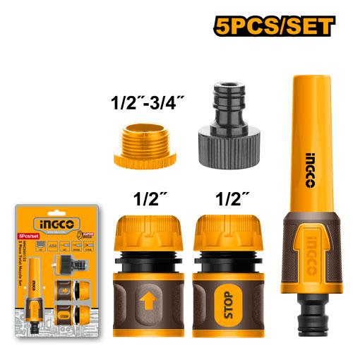 Ingco Garden Hose Adaptor Set 1/2 5pc HHC05122