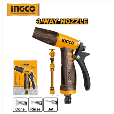 Ingco Garden Hose Nozzle Only 3way HWSG032