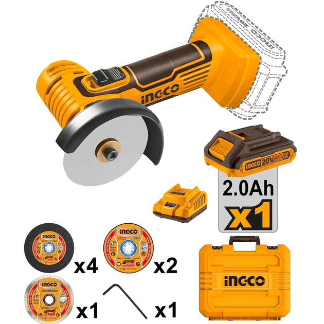 Ingco Grinder 76mm Kit CAGLI76012