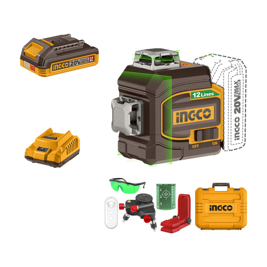 Ingco Laser Level 3D Kit 35m (12 Lines) HLL3012165