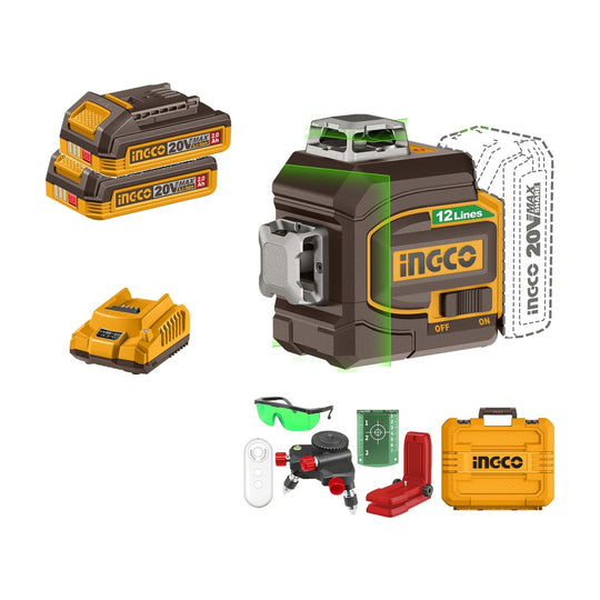 Ingco Laser Level 3D Kit 35m (12 Lines) HLL3012165