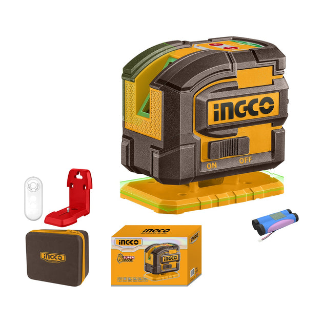 Ingco Laser Level Green Beams 0-35m (USB-C) HLL306502