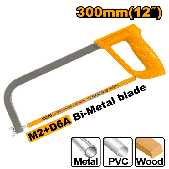 Ingco Hacksaw 300mm Plastic HHFS3058