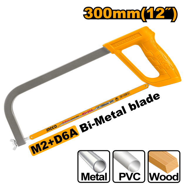 Ingco Hacksaw 300mm Plastic HHFS3058