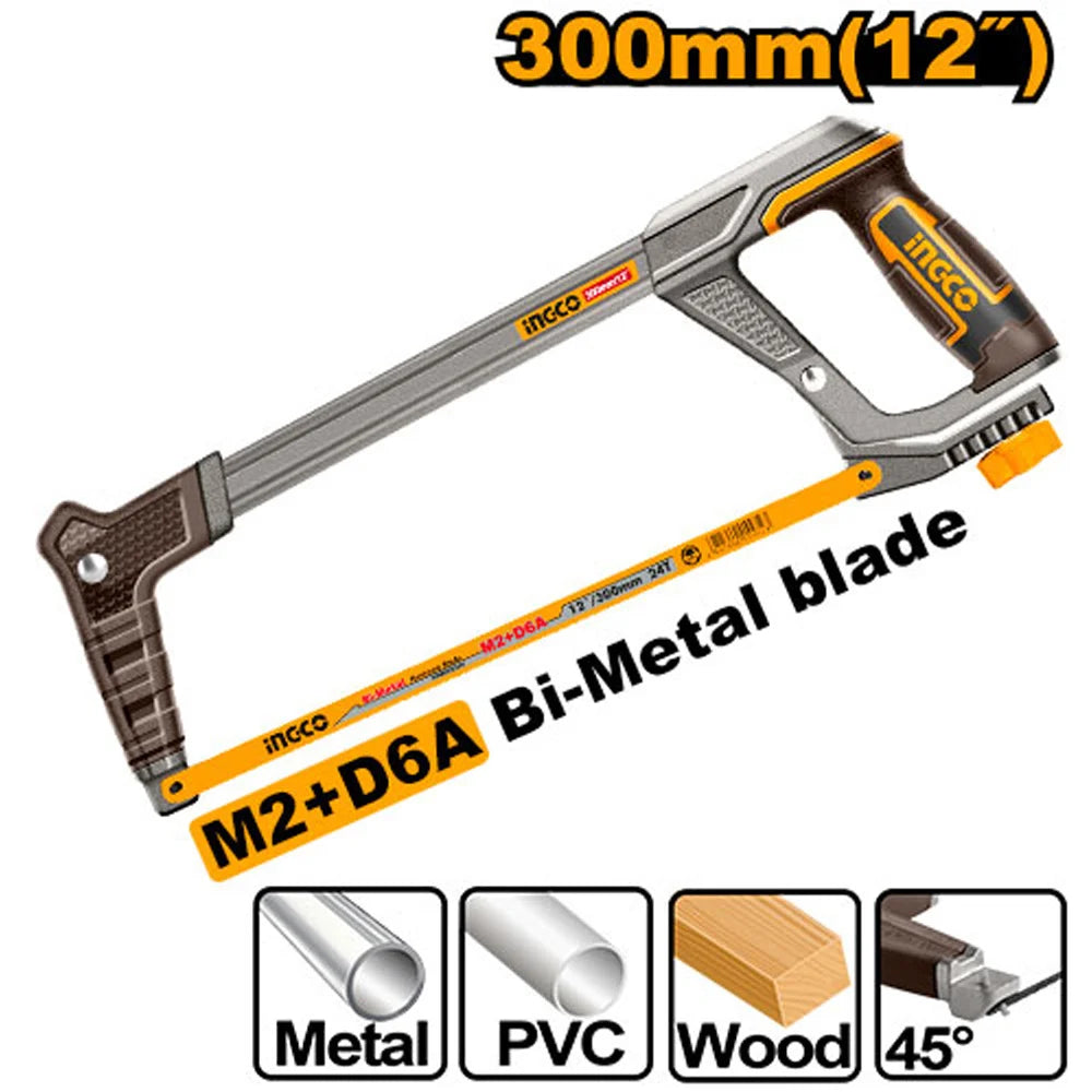 Ingco Hacksaw Frame 300mm INC M2+D6A HHF3188