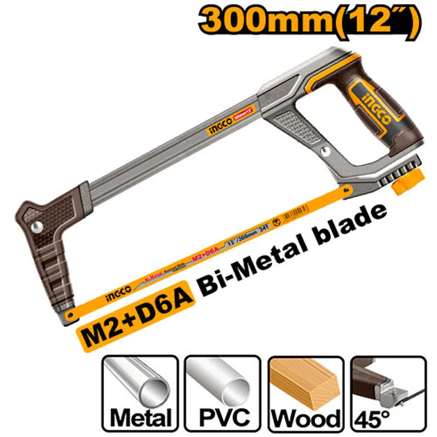 Ingco Hacksaw Frame 300mm INC M2+D6A HHF3188