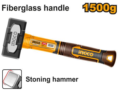 Ingco Hammer Stoning D/F C/Steel 1500G F/G HSTH81500