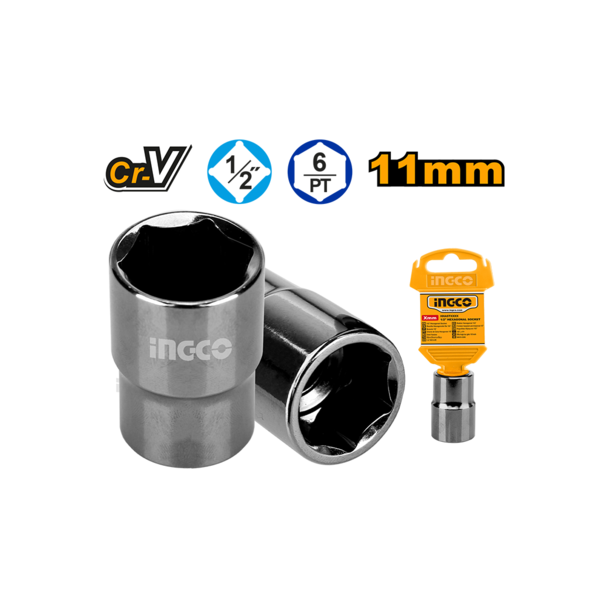 Socket tool with INGCO branding and specifications on a white background