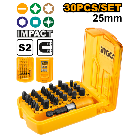 Ingco Impact Bit Set S2 30pc AKSD68303