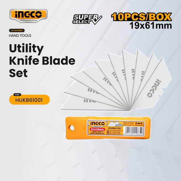 Ingco Knife Blade Only 10pc HUKB61001