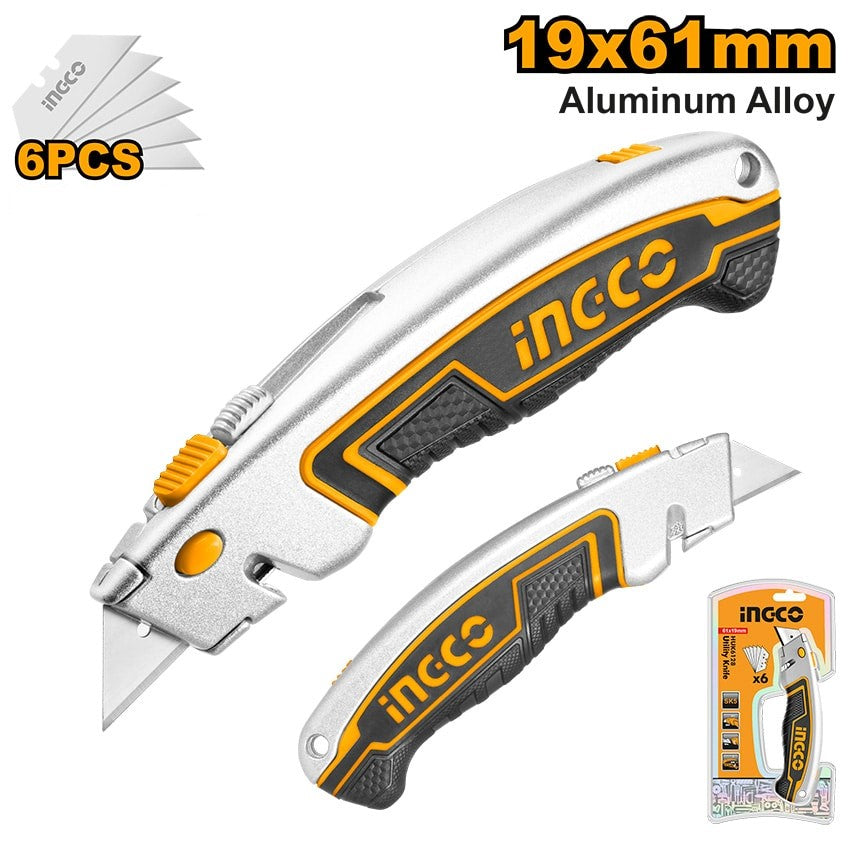 Ingco Knife Utility Retract HUK6128