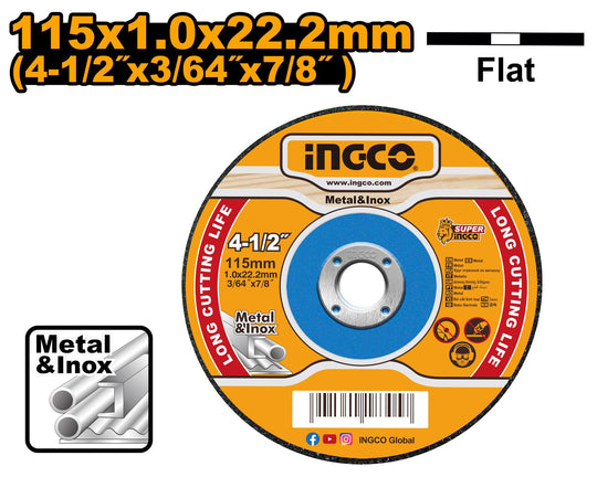 Ingco Metal Cutting Disc 115mm MCD101151