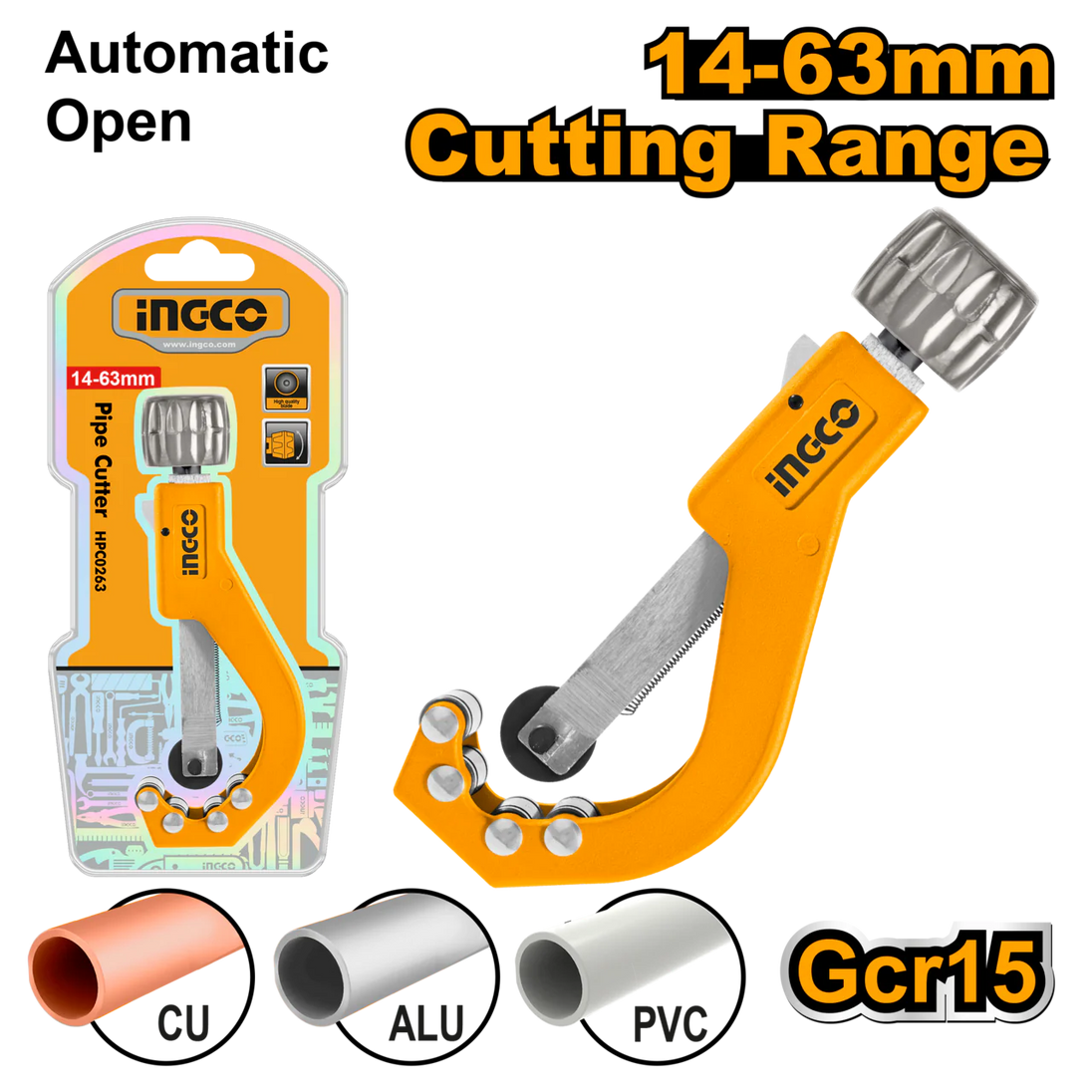 Ingco Pipe Cutter 14-63mm HPC0263