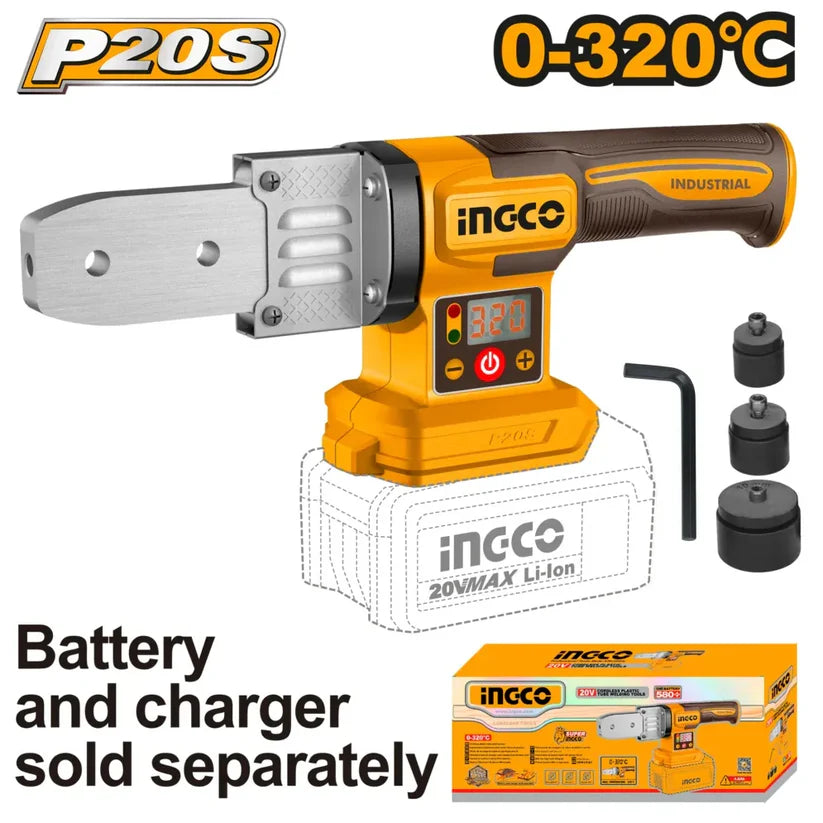 Indego industrial heating gun with accessories on a white background