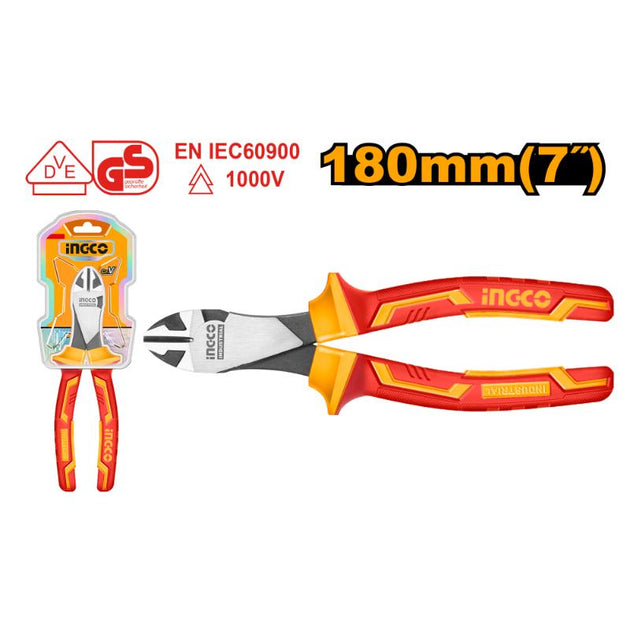 Ingco Plier VDE 1000V 180mm Diagonal HIHDCP28188