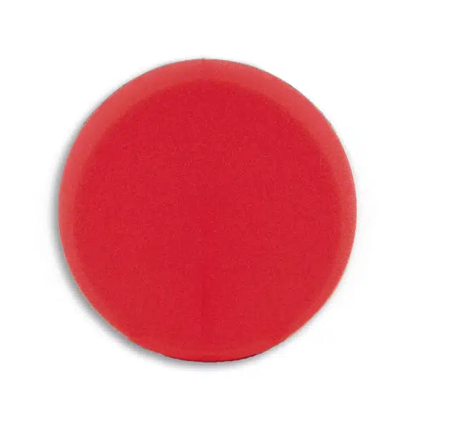 Red foam block on a white background