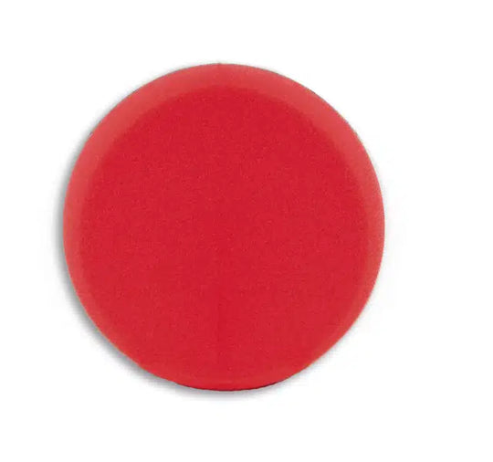 Red foam block on a white background