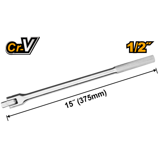 Socket wrench with 'Cr-V' and '1/2"' branding on a white background