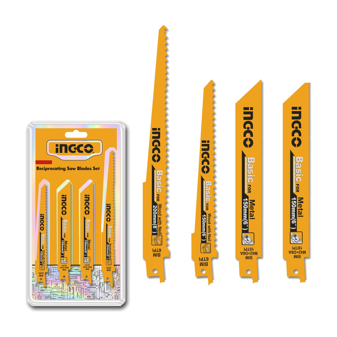 Ingco Reciprocating Blade Wood & Metal 10pcs RSB1001