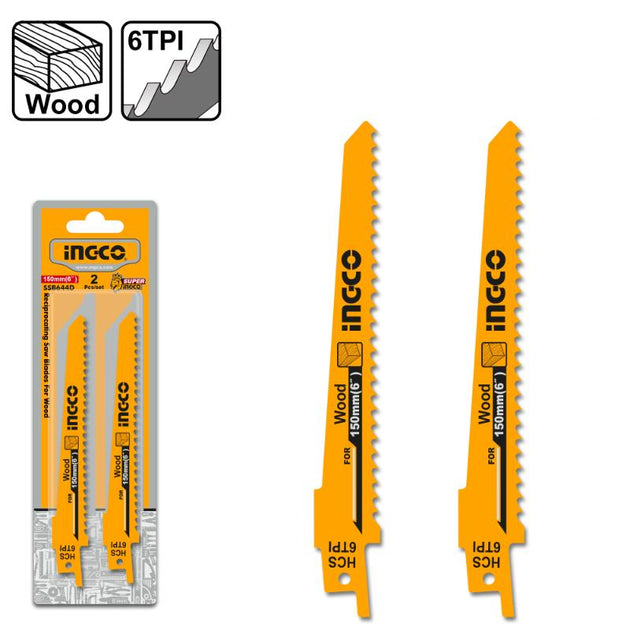 Ingco Reciprocating Blade 10TPI 2pcs SSB644D