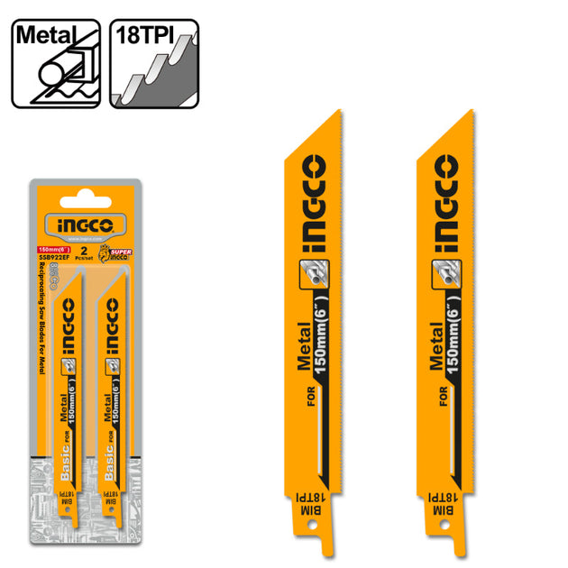 Ingco Reciprocating Blade 18TPI 2pcs SSB922EF