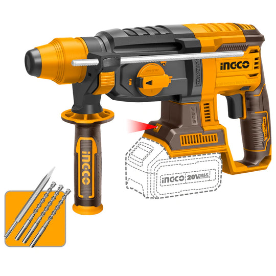 Ingco Rotary Hammer Drill 26mm 20V CRHLI20268 (Tool Only)
