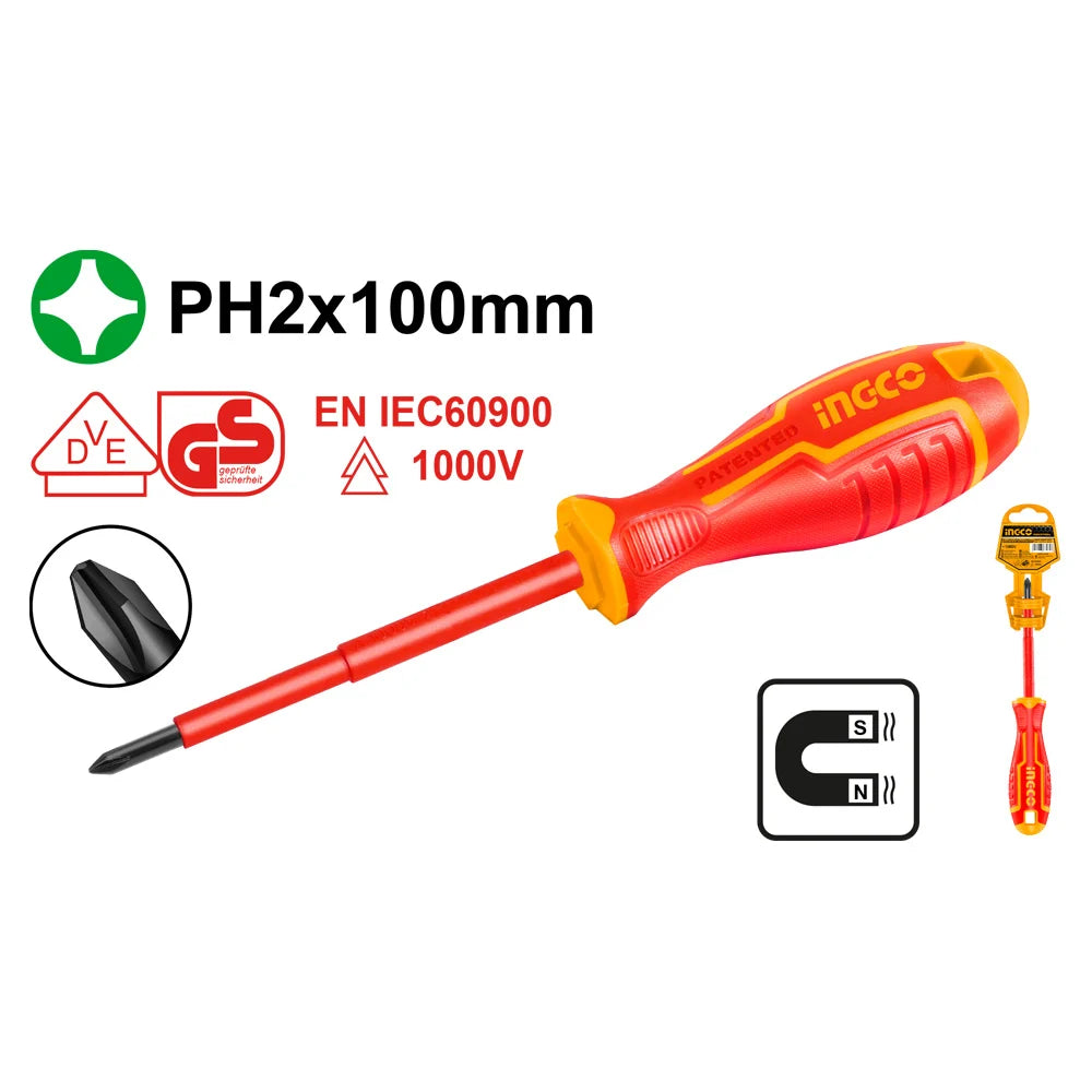 Ingco S/Driver PH2x 100mm INS CR-V HISD81PH2100