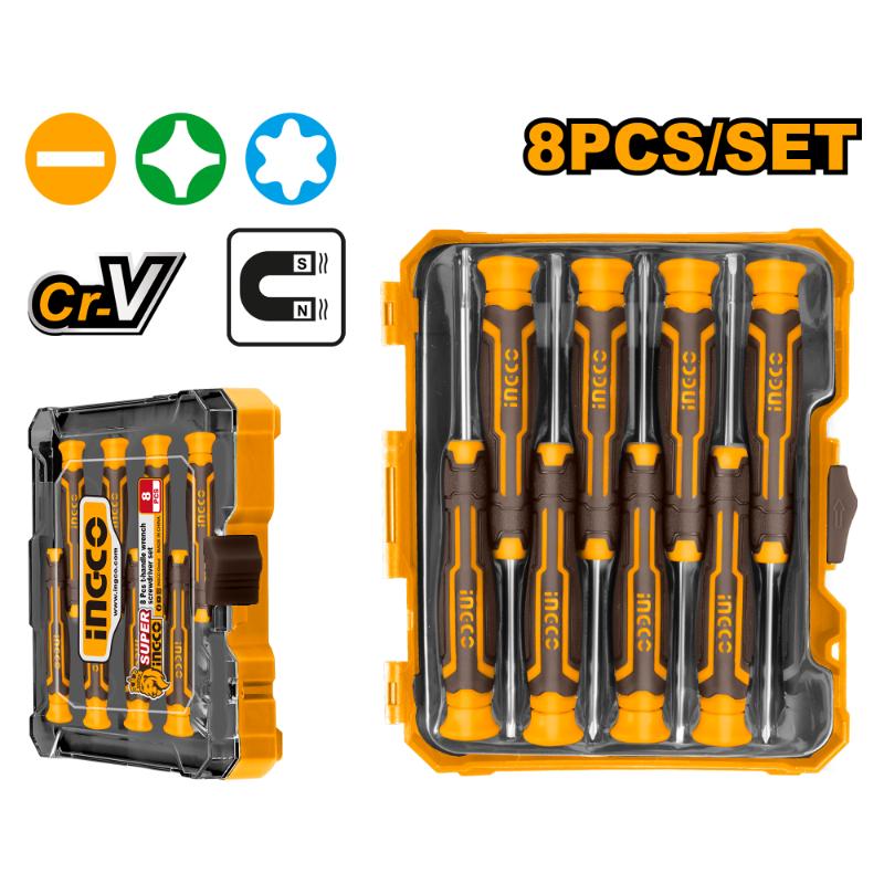 Ingco S/Driver Precision SL PH TX 8PC HKSD0818