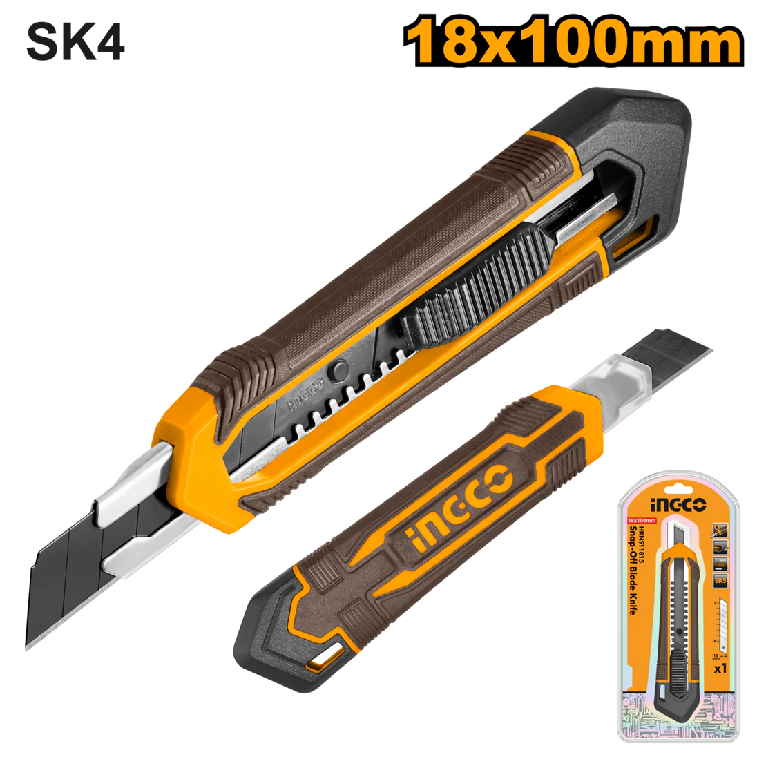 Ingco S/Off Knife 18x100mm HKNS11815