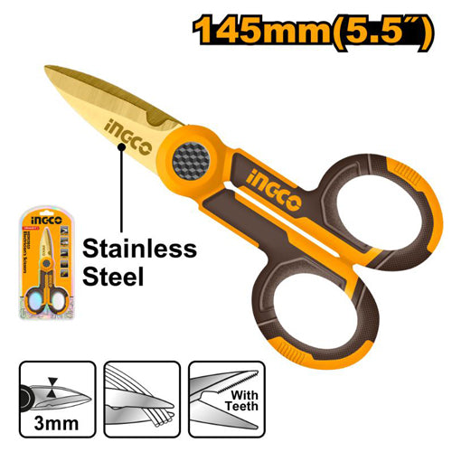 Ingco Scissor Electricans 145mm HES02855