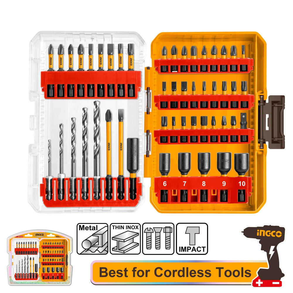 Ingco Screw Driver Impact Bit Set 49pcs AKDL24906
