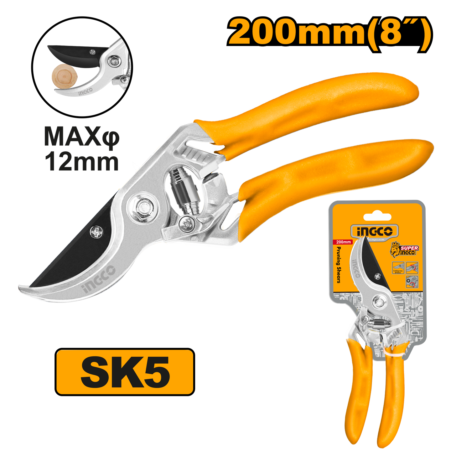 Ingco Shear Pruning 200mm HPS0109