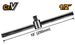 Chrome ratchet extension bar with measurements and 'Cr-V' marking on a white background