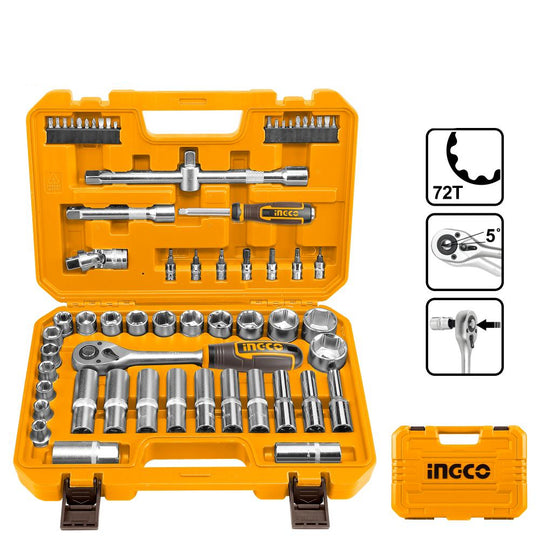 Ingco Socket Set 1/2 62pcs HKTS12602