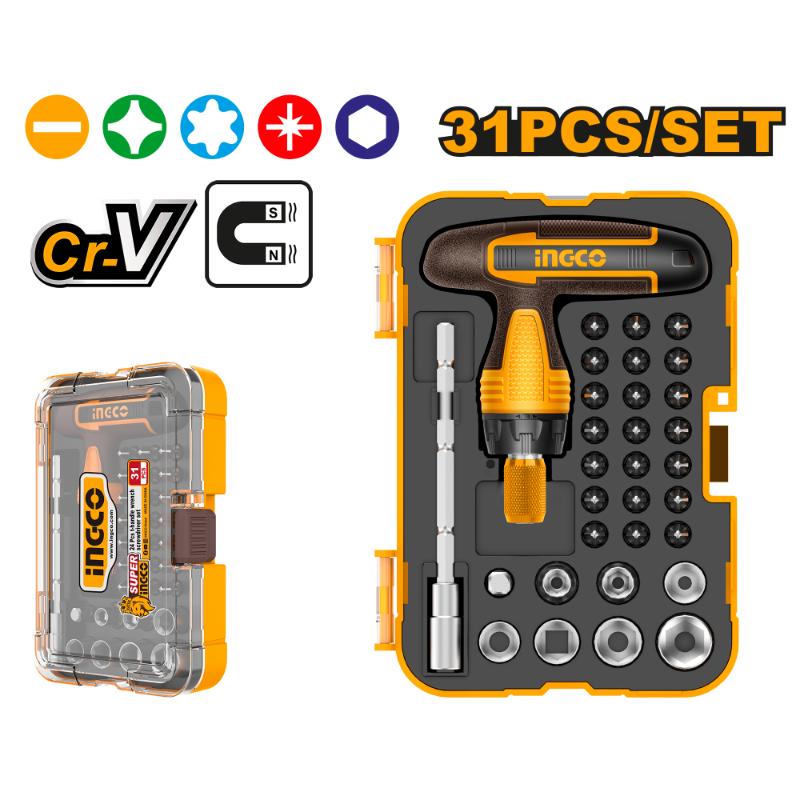 Ingco Srewdriver T Handle Set 31 pc HKSDB0318