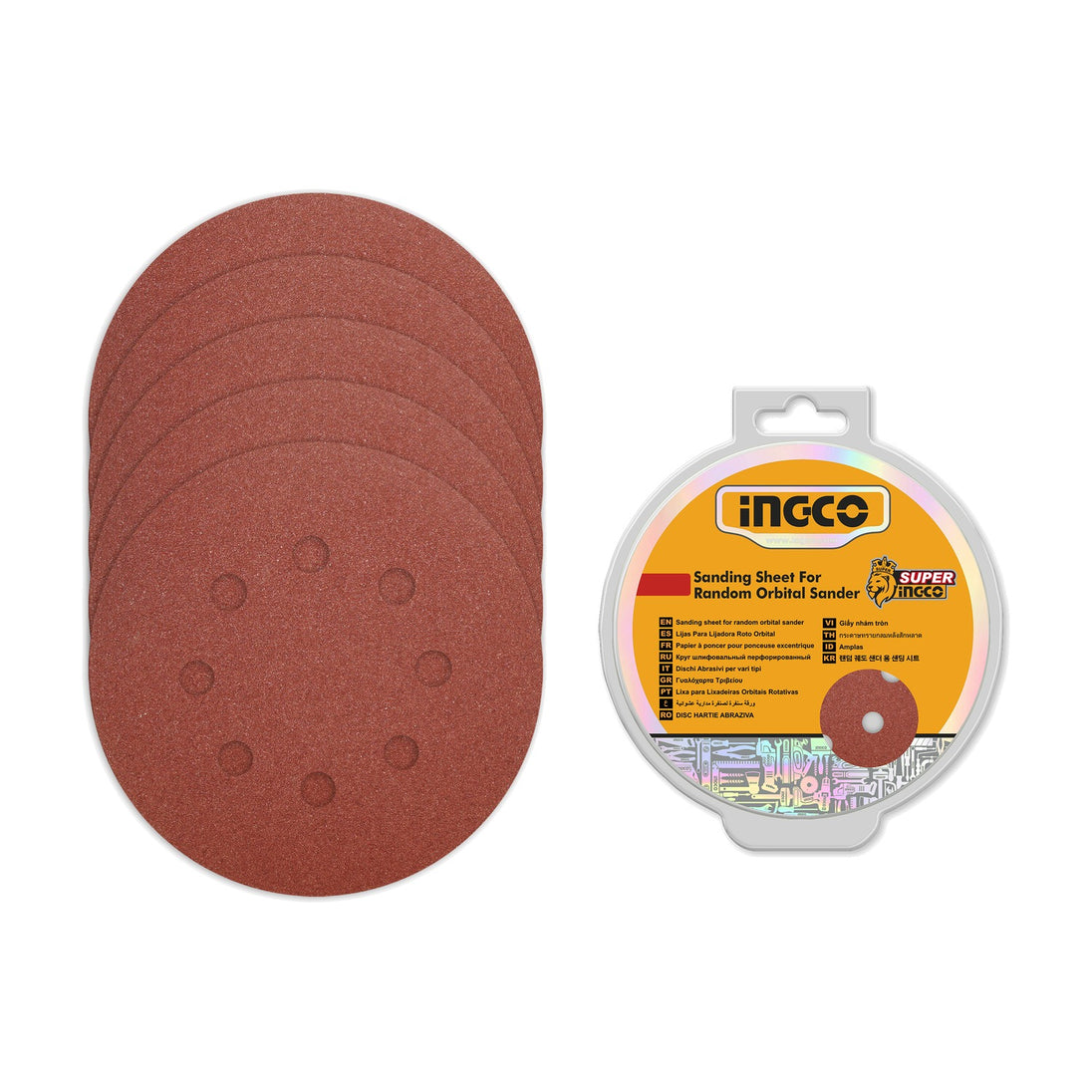 Ingco Sanding Sheet Orbital Sander 50pcs 150mm AKRS1500511