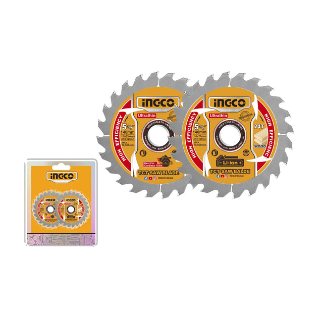 Ingco Circular Saw Blade 140mm 24T Ultra Thin Set TSB1403