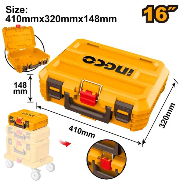 Ingco Toolbox 410mm Stackable PBXS101