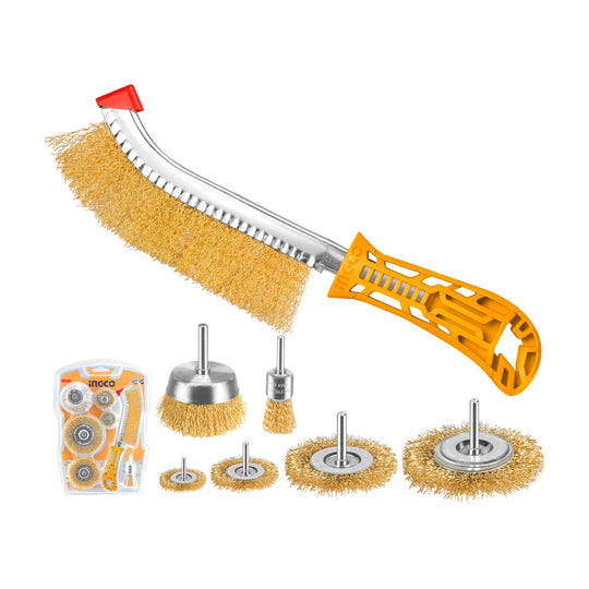 Ingco Wire Brush Set 7pc WB10071
