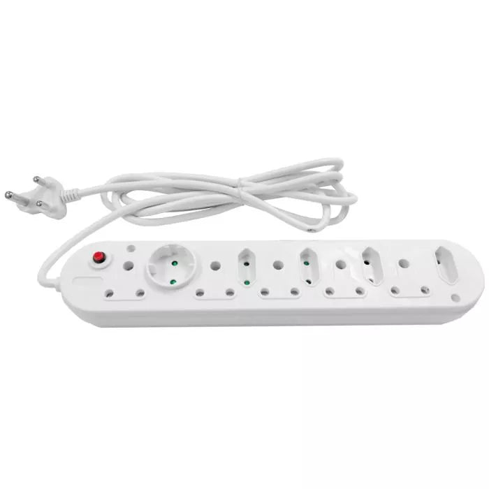 Multiplug 5x16A 5x5A 3m (LC)