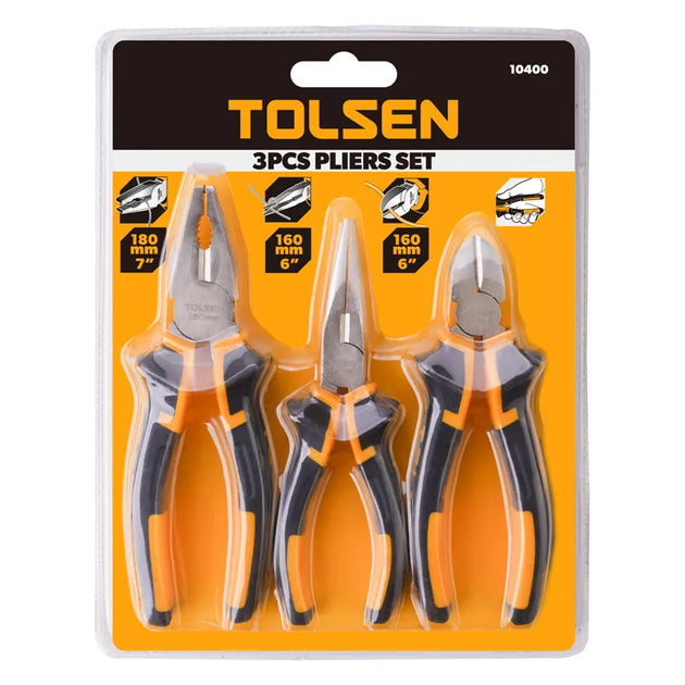 PLIER SET 3pcs TOL10400 TOLSEN