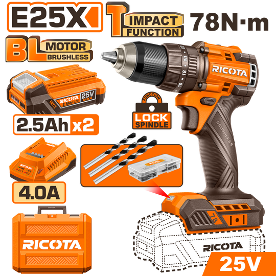 Ricota Impact Drill 78nM 25V Kit RICIDL2578