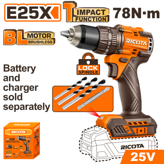 Ricota Impact Drill 78nM 25V (tool only) RICIDL25781