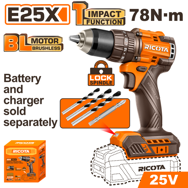 Ricota Impact Drill 78nM 25V (tool only) RICIDL25781